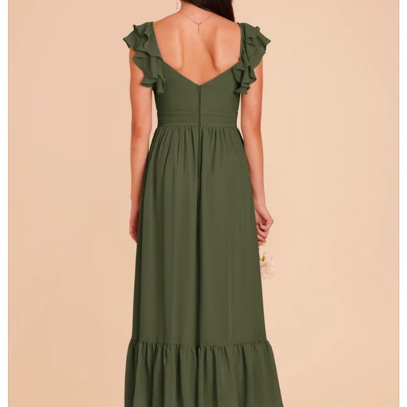 Birdy Grey Michelle Olive Chiffon Dress - Picture 3 of 5